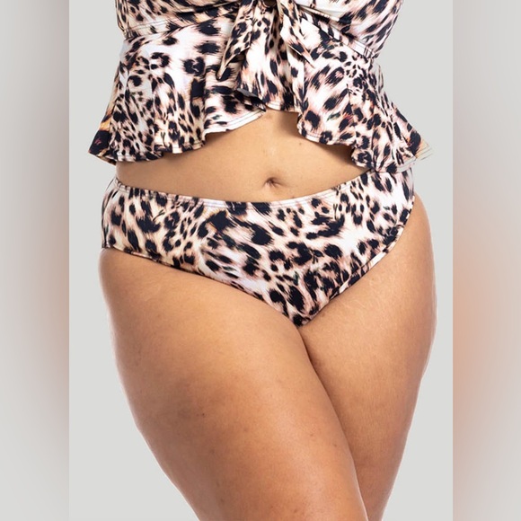 ArteSanDs Saphare Monet Curve Fit Mid Rise Swim Pant Animal NWT US 8 Print - Picture 6 of 6